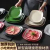 Pratos de Melamina Xiangyuanmei Pratos para Restaurante Hot Pot Comercial Pratos de Lanche para Buffet Pratos Criativos para Empratamento Churrasco Carne Grelhada Pratos de Legumes