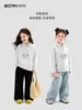 Ropa para Niños Sudadera Casual para Niñas 2026 Otoño Nueva Elegante Camisa Polo Superior para Niños Mayores Atuendo de Otoño de Moda