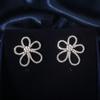 Xiaohongshu viver popular estilo coreano clavicle cadeia girassol cinco pétalas colar cinco flores diamante completo colar de zircão para as mulheres