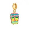 Colgante para Pulsera DIY Transfronterizo Hilo Decorativo Estilo Vacaciones en el Mar Tiburón Concha Colgante Hecho a Mano Encanto