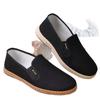 Zapatos Individuales para Hombre Zapatos de Tela Nuevos de Beijing Primavera Suela Suave Antideslizante Zapatos de Papá Cómodos Transpirables Slip-on Zapatos para Conducir para Ancianos