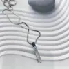 Pingente Tridimensional Minimalista Colar Masculino Estilo Hip-Hop Acessório de Marca de Nicho Ins Gargantilha para Casal Joia