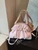 Bolsa de Ombro Único com Pregas Estilo Relaxado Selecionada Cuidadosamente para Mulheres, Nova Moda 2026 Bolsa de Mão Versátil Bolsa Tote com Grande Capacidade
