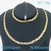 Pulseira de moda multicamadas de aço inoxidável com múltiplos fios hip-hop corrente osso de cobra titânio conjunto feminino masculino corrente osso de cobra colar