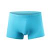 Cueca Masculina Respirável Seda Gelo Verão Cool Sense Boxers de Seda Fina Sem Marcação Calcinha de Malha de Cintura Média para Homens