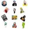 50-100 singer Billie Eilish hand account stickers cross-border water Cup notebook car stickers wholesale
