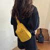 Versión Coreana 2025 Nuevo Bolso de Hombro de Moda Casual Simple para Mujer Bolso de Pecho Nylon Repelente al Agua Gran Capacidad