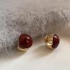 Brincos de Feijão Vermelho Acácia Estilo Coreano Feminino Estilo Frio Moda Exquisitos Simples Alto Padrão Pequenos Elegantes Elegantes Tendência Brincos