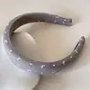 Faixa de Cabeça com Coroa Alta para Mulheres, Novo Estilo com Toque de Luxo, Faixa de Cabelo Larga Versátil para Sair, Acessório de Cabelo para Lavar o Rosto