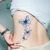 Pegatinas de Tatuaje de Mariposas de Colores al por Mayor Impermeables y de Larga Duración Pegatinas Combinadas de Mariposas Acuarela Soñadoras para Pecho, Cintura y Brazos