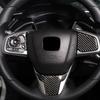 Aplicable a Honda 10ª Generación Civic Botón de Volante Marco de Fibra de Carbono Accesorios de Modificación Interior de Coche