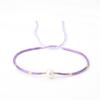 Pulsera de cuentas de arroz de vidrio simple pulsera de cuentas tejida a mano pulsera de perlas vintage naturales al por mayor para mujer