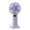 Ventilador de Escritorio Portátil de Color Caramelo Nuevo para Verano 300mAh Recargable por USB Ventilador con Cordón Regalo