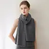 100% cachemira, hipoalergénico y cómodo, nuevo calentador de cuello de punto grueso de color liso para otoño e invierno