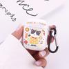 Funda protectora para Airpods 1/2 generación de oso para auriculares Apple Pro3 generación, carcasa transparente flexible con pegamento, linda carcasa de TPU.