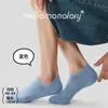 Meias Masculinas de Malha Casual Primavera/Verão, Meias Finas Sem Costura, Meias Curtas de Cor Sólida, Meias Invisíveis Antiderrapantes, Meias de Algodão, Meias Antiderrapantes de Cano Curto