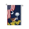 Bandera de Jardín del 250 Aniversario de Estados Unidos Transfronteriza Decoración para Fiesta Festiva Colgante para Patio Exterior