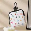 Bolsa para Monedas con Huella de Pata Cuero Sintético Impermeable Cremallera de Cuero Bolsa de Almacenamiento Mini Bolsa Multifuncional para Auriculares