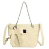 Bolsa de Mão Nova Estilo Coração Transfronteiriça, Bolsa de Corrente Moda Coreana, Bolsa Transversal Pequena Versátil e Estilosa com Laço Estilo Chanel