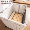 Caja de Almacenamiento de Ropa para Uso Doméstico, Gran Capacidad, Tapa abatible Organizador de Ropa y Edredones para Dormitorio, Armario de Almacenamiento Plegable