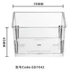 Copo Transparente Descartável para Mousse Copo para Pudim de Farelo de Madeira Plástico Espessado Criativo Copo para Gelatina da Mesa de Sobremesas Copo para Sobremesa