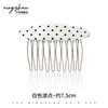 Pente invertido requintado e fofo para penteados estilo princesa, presilhas laterais para cabelo para mulheres, acessórios de cabelo com laço estilo coreano e presilhas de cabelo da moda para estilizar e arrumar fios soltos