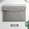 Maletín de Cuero tamaño A4 Bolso para Archivos Personalizable con Logo Bolso para Archivos Almacenamiento Publicitario Portátil Bolso para Contratos Transfronterizo