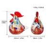 Esmalte de color gallo gallina colorido polluelo de cuco artesanías de cristal adornos moda decoración del hogar adornos comercio exterior transfronterizo