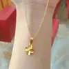 Chapado en oro de Vietnam oro real nicho lujo collar de trébol de cuatro hojas Joker femenino comercio electrónico en vivo suministro de fábrica venta al por mayor