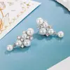 Brincos de Zircônia Pérola Doce para Mulheres, Cluster de Uva Pequeno Tendência da Moda, Brincos Elegantes de Luxo Leve com Design de Nicho para Mulheres