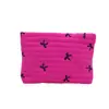 Bolsa de Maquiagem de Mão Feminina com Padrão de Laço e Cor Contrastante, Bolsa de Armazenamento de Cosméticos Feminina, Bolsa Feminina Simples, Leve e Prática