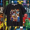 Camiseta de manga curta Pizzy& # 39;s Parlor Susie's Restaurant para meninos, blusa de verão para crianças mais velhas, tendência de meia manga