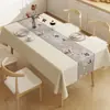 Nova Toalha de Mesa 2025 Impermeável, à Prova de Óleo, Anti-Escaldante, Sem Lavar Mesa de Jantar Mesa de Café Mesa Retangular Toalha de Mesa Tapete de Mesa com Sensação de Luxo Leve