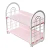 Prateleira de Armazenamento de Mesa para Estudantes Ins Dormitório Cosméticos Diversos Mesa Simples Bancada Prateleira de Armazenamento de Múltiplas Camadas para Escritório