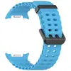 Qingfeng es Adecuado para Correas de Reloj Samsung Watch8/9 Marine y Correas de Reloj de Silicona Hebilla Doble Fila Watch8 Classic