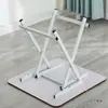 Suporte de Mesa Portátil Acessórios Suporte para Mesa de Jantar Doméstica Pernas de Mesa Simples de Metal Ferro Dobrável Mesa Quadrada Portátil Suporte para Pernas de Mesa
