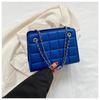 Outono 2025 Nova Bolsa Transversal Feminina Xadrez Colorida Doce Tendência Coreana Bolsa Quadrada Pequena Casual Retro com Corrente de Ombro