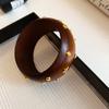 Pulsera Nueva de Madera con Cuentas Estilo Chino Antiguo, Lujo Ligero y Sensación de Alta Gama, Joyería de Moda y Temperamento Sencillo al por Mayor