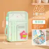 Huajie A5 Bolsa Pequeña para Documentos con Cremallera Multicapa Bolsa de Almacenamiento para Exámenes Apertura Grande Bolsa para Información Cuerda Engrosada Bolso de Mano