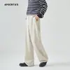 Roupas Masculinas Apo Calças Casuais Masculinas Transfronteiriças Outono Leve Luxo Alto Padrão Solto Reto Caimento Resistente a Amassados Calças Estendidas