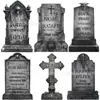 Placa Popular de Halloween Transfronteiriça, Placa Decorativa de Halloween em Forma de Lápide para Jardim Externo e Quintal