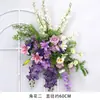 Jardín Monet Flor de Simulación Forro Arreglo de Escena para Auditorio de Bodas Camino de Boda al Aire Libre Decoración con Flores Artificiales Arte Floral