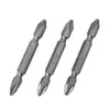 Punta de Destornillador de Doble Extremo S2 Ph2/Ph3/Sl6 Phillips Plano Doble Extremo 65mm Taladro Eléctrico Punta de Destornillador Phillips Magnética Fuerte