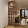 Divisória de madeira maciça usada, sala de estar retrô estilo francês, tela para hall de entrada, divisória para porta, divisória de madeira maciça de piso a teto