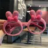Óculos infantis de laço fofo de desenho animado óculos de sol de coelho óculos de sol meninas super fofos óculos para bebê à prova de UV