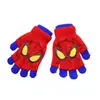 Gorro de Punto para Niños de Spider-Man, Guantes Cálidos, Conjunto Nuevo de Tres Piezas para Niños, Protección para Manos de Dibujos Animados Marvel, 6-12 Años