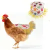 Delantal Cruzado para Silla de Gallina Protector de Espalda de Plumas Fijador Chaleco para Gallina Falda Tutú