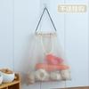 Bolsa Colgante para Frutas y Verduras Hogar Cocina Montada en la Pared Ajo Cebolla Jengibre Pimiento Bolsillo de Red Bolsa de Almacenamiento Multifuncional