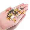 20 Espaciadores de Aleación con Agujero Pasante Lazo para Pasador de Pelo Adorno para Accesorios del Cabello Materiales para Manualidades Colgante Pulsera Accesorios para Joyería