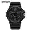 SANDA/SANDA Reloj Juvenil Multifuncional para Hombre Impermeable Luminoso Deportes al Aire Libre Joker Reloj Electrónico